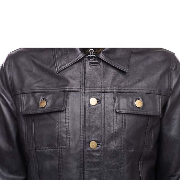 Mason Trucker leather jacket - Image 4
