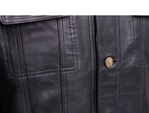 Mason Trucker leather jacket - Image 5