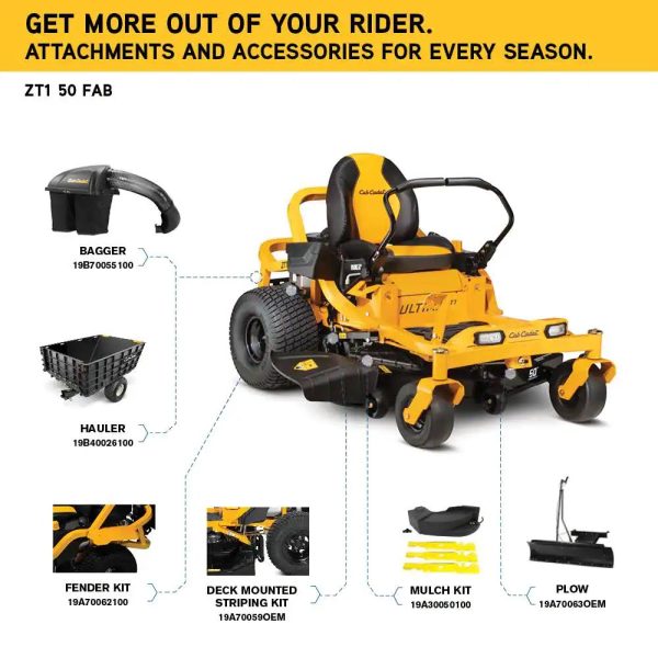 Cub Cadet Ultima ZT1 (50″) 23hp Kawasaki Zero Turn Mower - Image 14