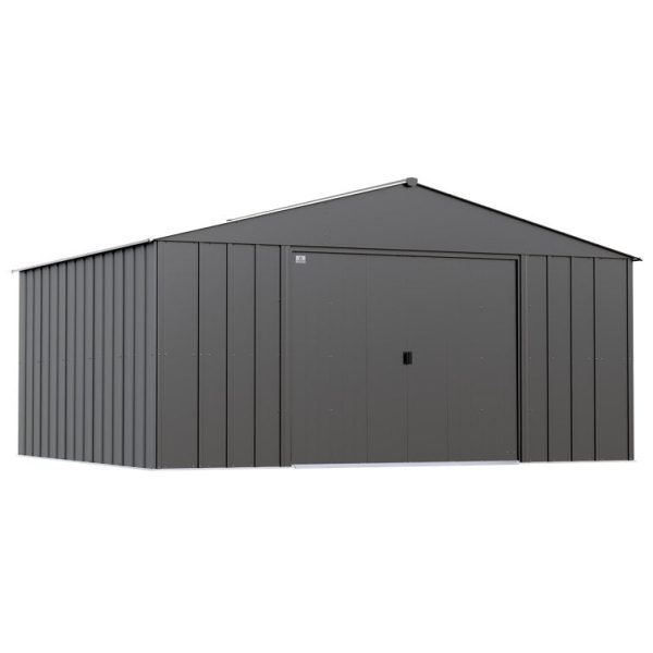 Arrow 14 ft. W x 12 ft. D Galvanized Steel Storage Shed - Image 2