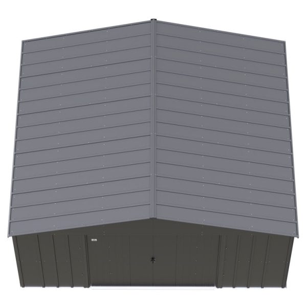 Arrow 14 ft. W x 12 ft. D Galvanized Steel Storage Shed