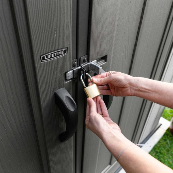 15 Ft. x 8 Ft. High-Density Polyethylene (Plastic) Steel Reinforced Outdoor Storage Shed - Image 7
