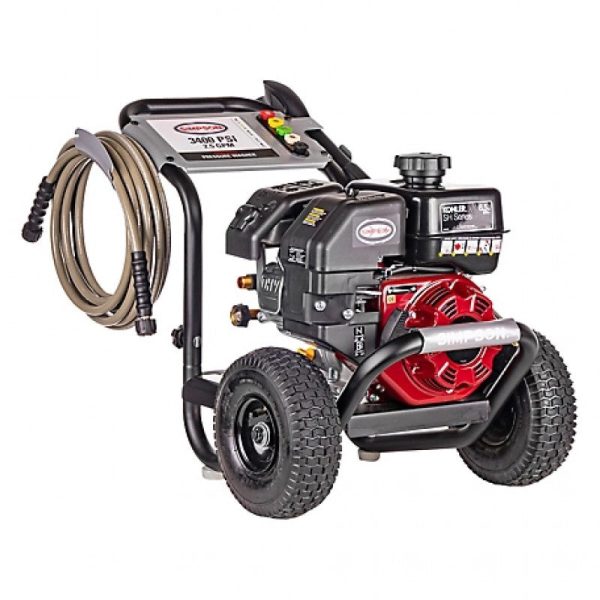 SIMPSON 3,400 PSI 2.5 GPM Gas Cold Water Megashot Pressure Washer with Kohler SH270 Engine, 10 in. Premium Tires