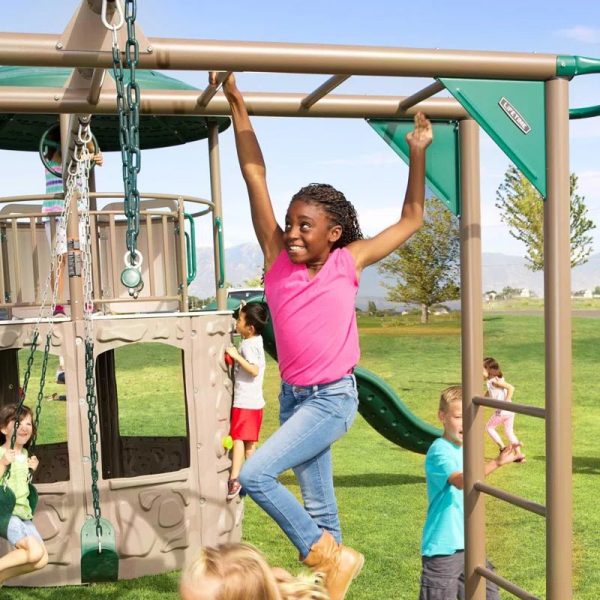 Deluxe  Metal Swing Set with 2 Swing(S) , 1 Slide(S) - Image 8