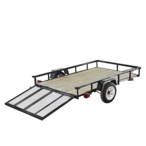 Carry-On Trailer 5-ft x 8-ft Treated Lumber Utility Trailer with Ramp Gate - Image 2