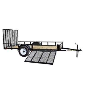 Carry-On Trailer 6-ft x 12-ft Treated Lumber Utility Trailer with Ramp Gate - Image 3