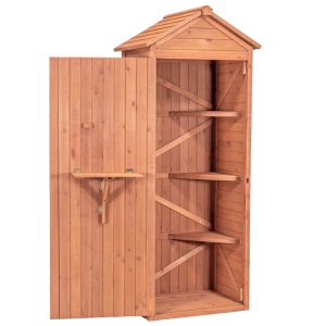 2.5 ft. W x 2 ft. D Solid Wood Lean-To Tool Shed - Image 5