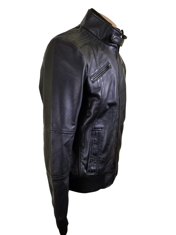 Greig’s bomber style jacket with ribbed collar and cuffs - Image 6