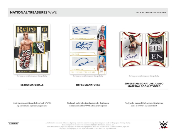 2024 Panini National Treasures WWE Random Serial Spot x1 #3 (Group Break) - Image 3