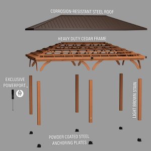 20×12 Barrington Gazebo/Carport - Image 14