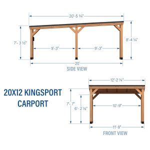 20×12 Kingsport Carport - Image 3