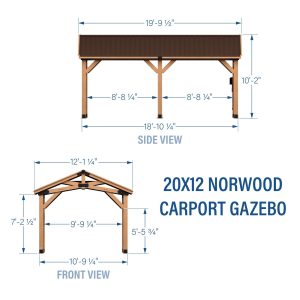 20×12 Norwood Carport/Gazebo - Image 3