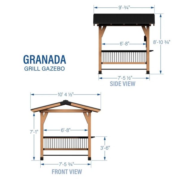 Granada Grill Gazebo with Outdoor Bar - Image 4