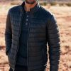 Gavin italian lambskin black leather jacket for men