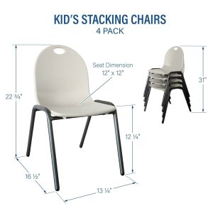 Kid’s Stacking Chairs-4 Pack - Image 28