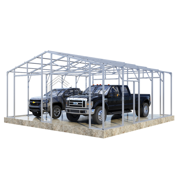 VersaTube 24x24x9 Frontier Steel Garage Kit
