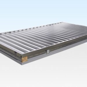4M X 2.1M Flat Pack Container Store – Galvanised - Image 3