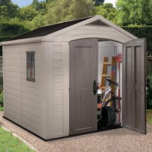 Keter Factor 8×8 Foot Large Resin Outdoor Shed - Image 3