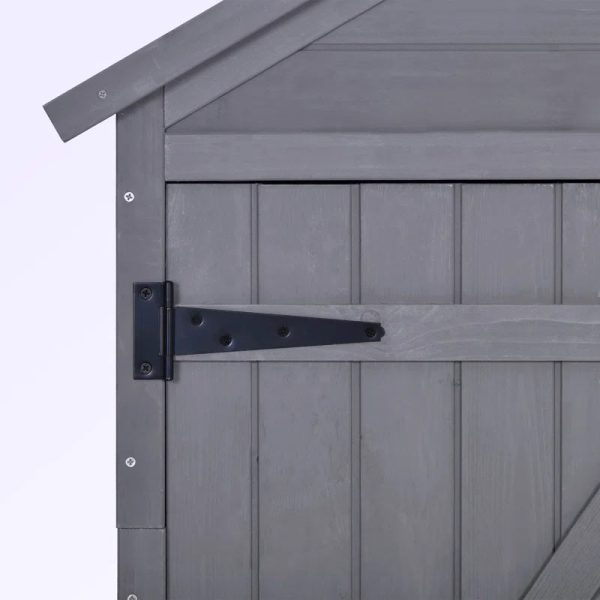 3 ft. W x 1 ft. 8 in. D Solid Wood Storage Shed - Image 2