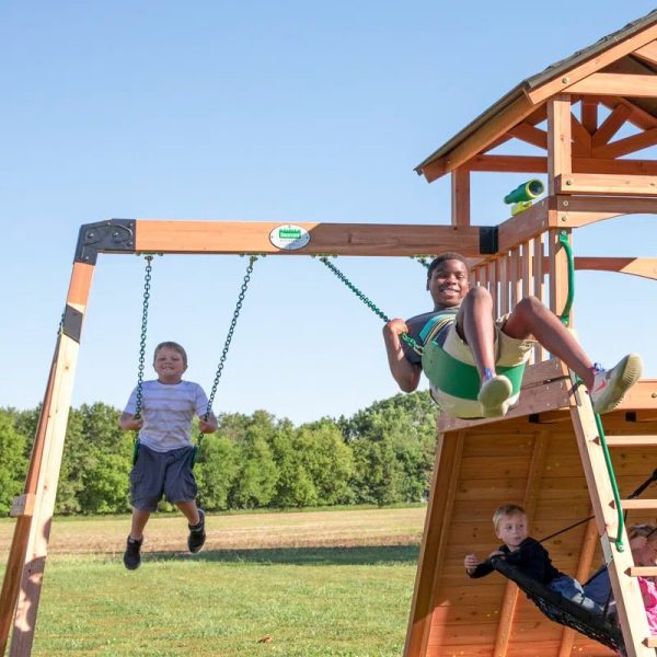 Endeavor All Cedar Wooden Swing Set - Image 9
