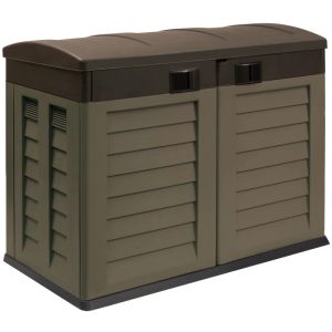 4.5 ft. W x 3 ft. D Plastic Horizontal Garbage Shed