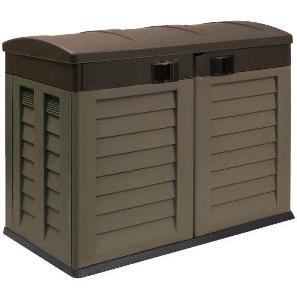 4.5 ft. W x 3 ft. D Plastic Horizontal Garbage Shed
