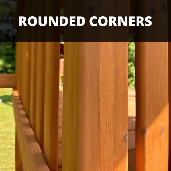 Five Star II Space Saver Swing Set with Wood Roof - Image 9