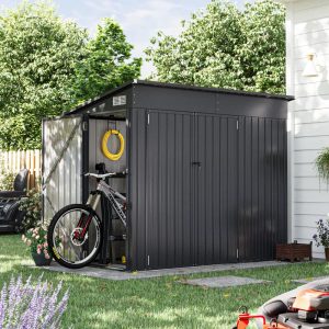 4′ X 8′ Shed Outdoor Storage Shed With Triple Lockable Door - Image 6