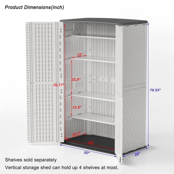 4 ft. W x 2 ft. D Plastic Vertical - Image 11