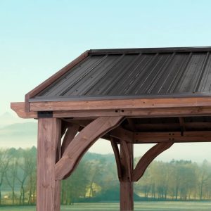Arlington 12′ X 12′ Solid Wood Patio Gazebo - Image 7