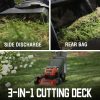 PowerSmart 40V 17-inch Cordless Brushless Electric Push Lawn Mower W/4.0Ah Battery and Charger - Image 3