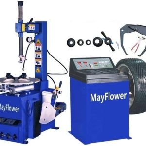 Mayflower - 1.5 HP Tire Changer Wheel Changers Machine Balancer Rim Clamp Combo 560 680/1 Year Full Warranty