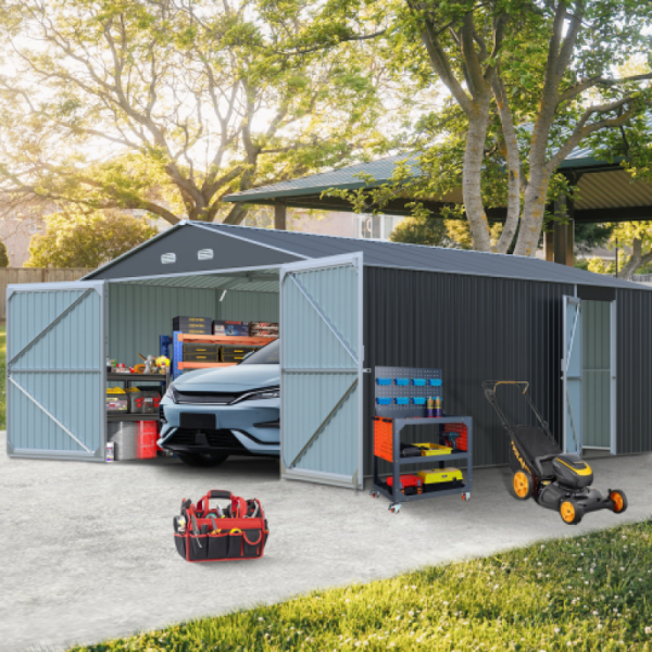 Spacious Outdoor Storage Shed With Double Front - Image 11