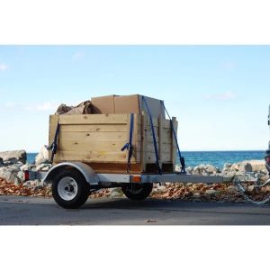 STIRLING, 4ft. x 4ft. Galvalume Kit Trailer w/8in. Wheels, Load Capacity 820 lb, Deck Length 4 ft, Deck Width 4 ft, Model# 48-048-KO8 - Image 3