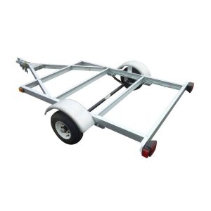 STIRLING, 4ft. x 6ft. Galvalume Kit Trailer w/8in. Wheels, Load Capacity 800 lb, Deck Length 6 ft, Deck Width 4 ft, Model# 48-072-KO8 - Image 3