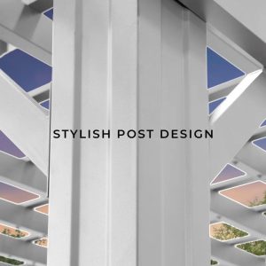 16′ X 12′ Traditional Steel Pergola - Image 11