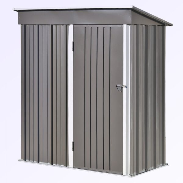 5 ft. 3 in. W x 3 ft. D Metal Storage Shed