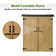 APERIL 5 ft. W x 2 ft. D Solid Wood Vertical Tool Shed - Image 17