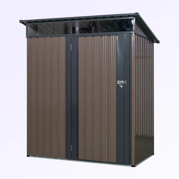 5 ft. W x 4 ft. D Metal Lean-To Storage Shed