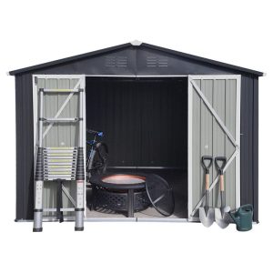 5 ft. W x 4 ft. D Metal Portable Storage Shed - Image 5