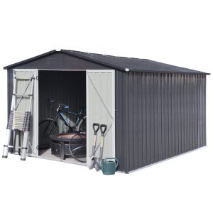 5 ft. W x 4 ft. D Metal Portable Storage Shed - Image 3