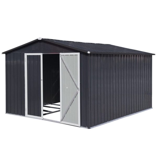 5 ft. W x 4 ft. D Metal Portable Storage Shed - Image 4