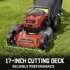 PowerSmart 40V 17-inch Cordless Brushless Electric Push Lawn Mower W/4.0Ah Battery and Charger - Image 6