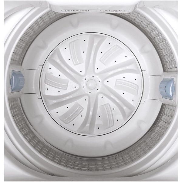 GE – 2.8 Cu. Ft. Top Load Washer – White/black - Image 2