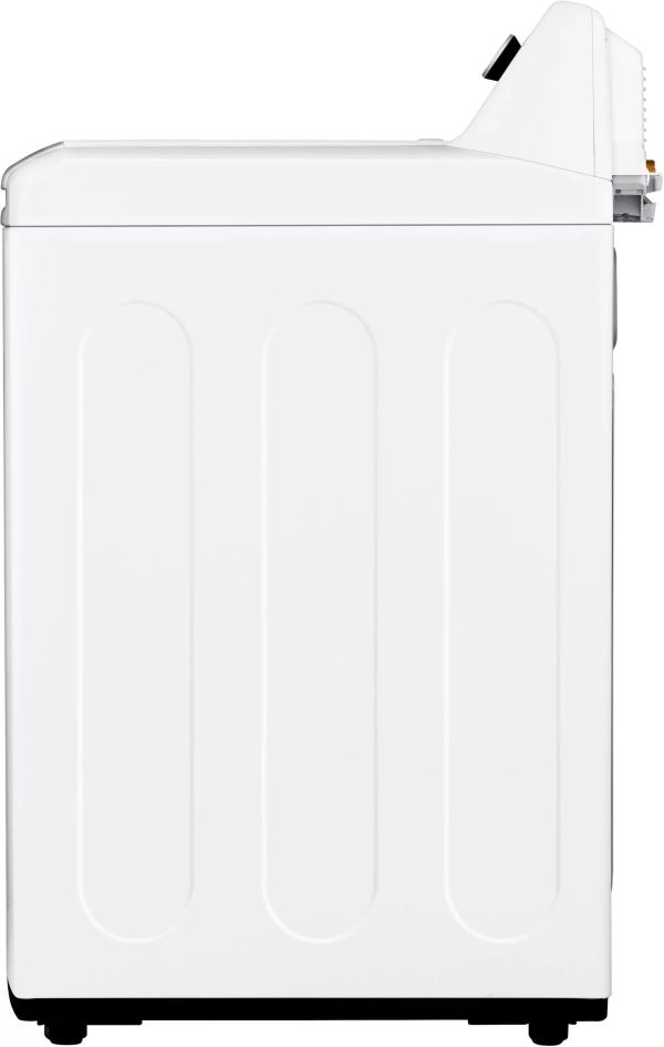 LG – 5.5 Cu. Ft. Smart Top Load Washer with TurboWash3D – White - Image 3