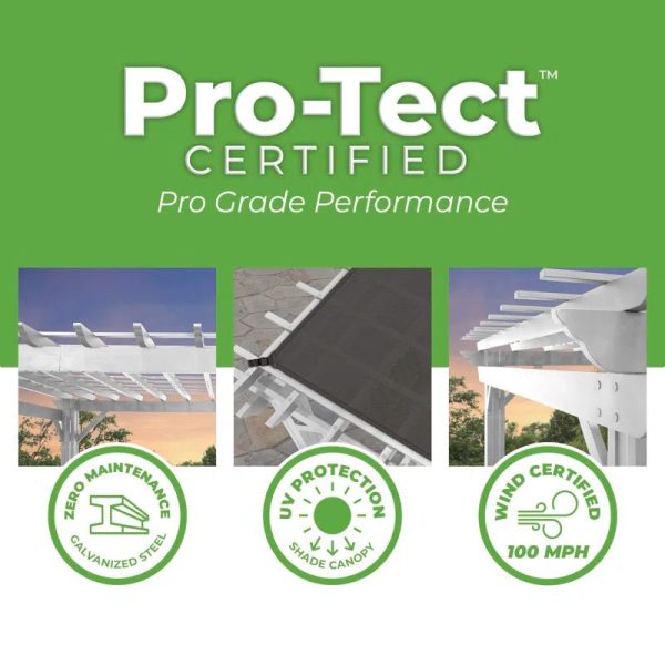16′ X 12′ Traditional Steel Pergola - Image 6