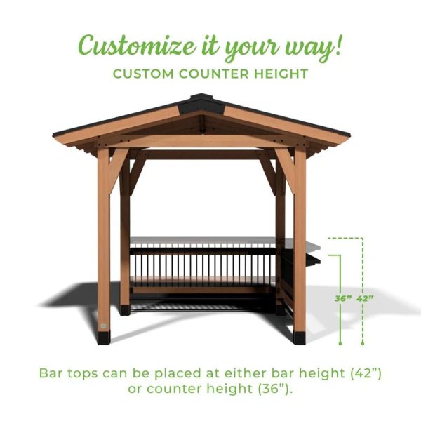 Granada Grill Gazebo with Outdoor Bar - Image 11