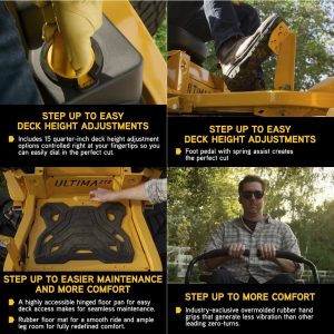Cub Cadet Ultima 42 in. 22 HP V-Twin Kohler 7000 Engine Dual Hydrostatic Drive GAS Zero Turn Riding Lawn Mower - Image 6