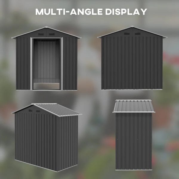 6 ft. 4 in. W x 3 ft. 7 in. D Vertical Storage Shed - Image 7