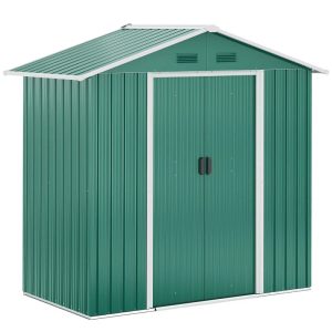 6 ft. W x 3 ft. D Galvanized Steel Vertical Storage Shed